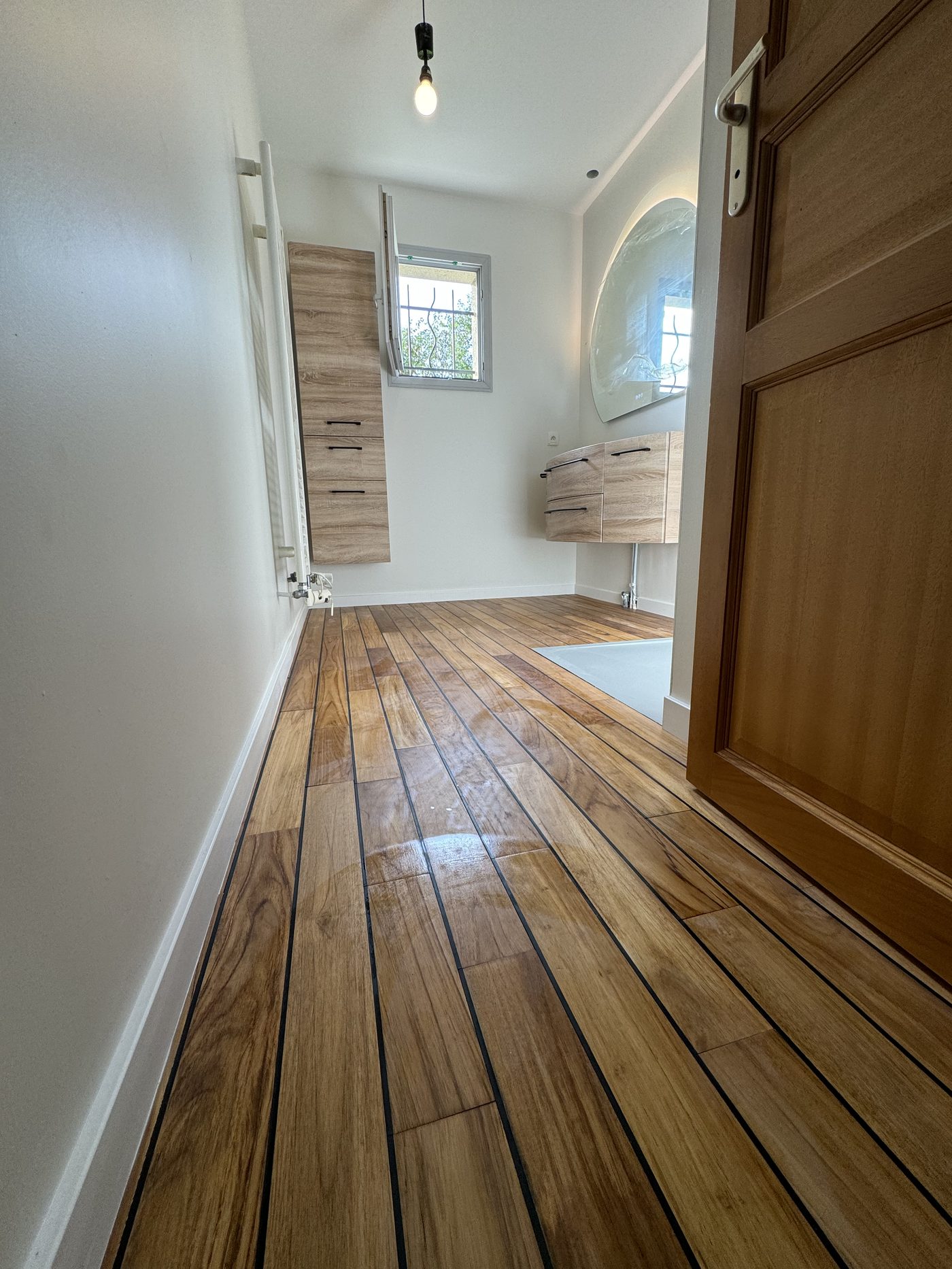 SDB parquet pont de bateau teck – Technibat